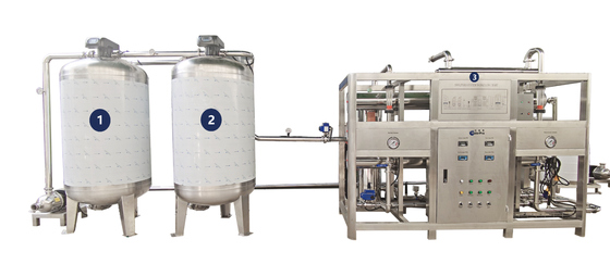 Matériel d'usine matériel industriel 5000L de traitement de l'eau du RO SUS304 par heure
