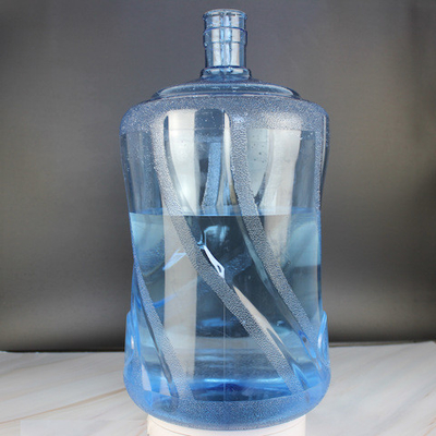 PC durable libre de BPA couleur bleue transparente de bouteille d'eau de 5 gallons