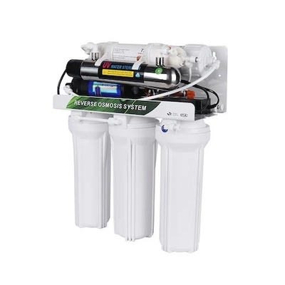 6 capacité UV domestique du filtre 75GPD 100GPD d'épurateur de l'eau d'étape